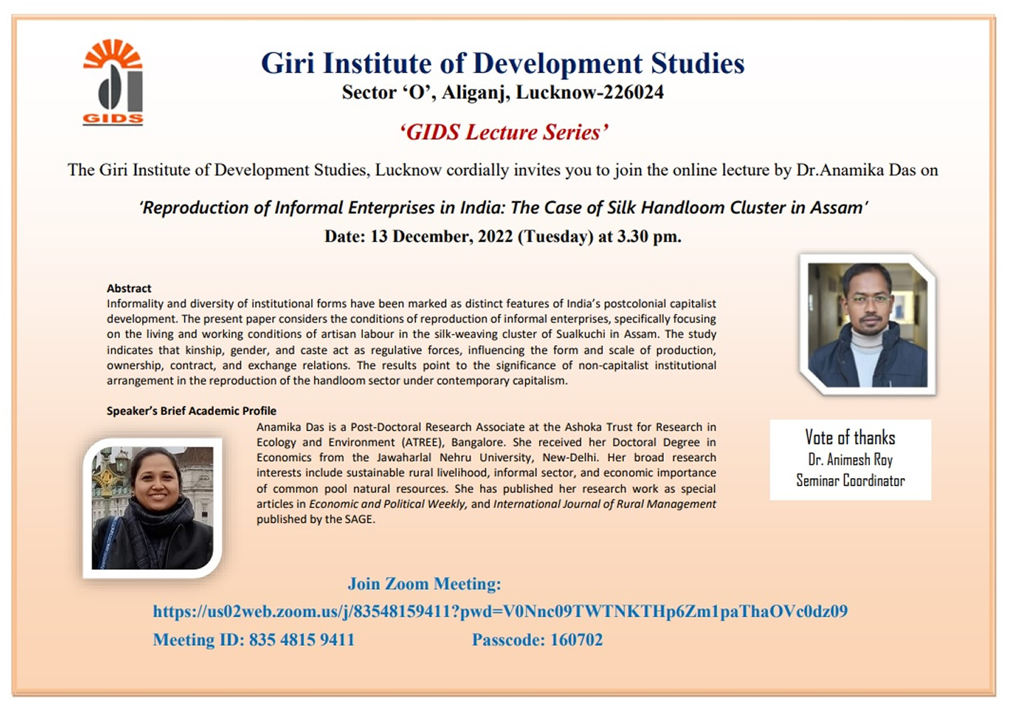 GIDS Lecture Series